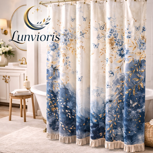 Lunvioris™ Butterfly Bloom Shower Curtain