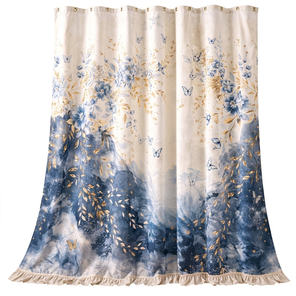 Lunvioris™ Butterfly Bloom Shower Curtain