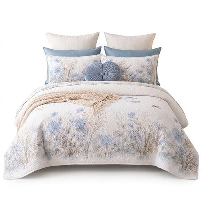 Lunvioris™ Serene Blossom Quilted Bedding Set